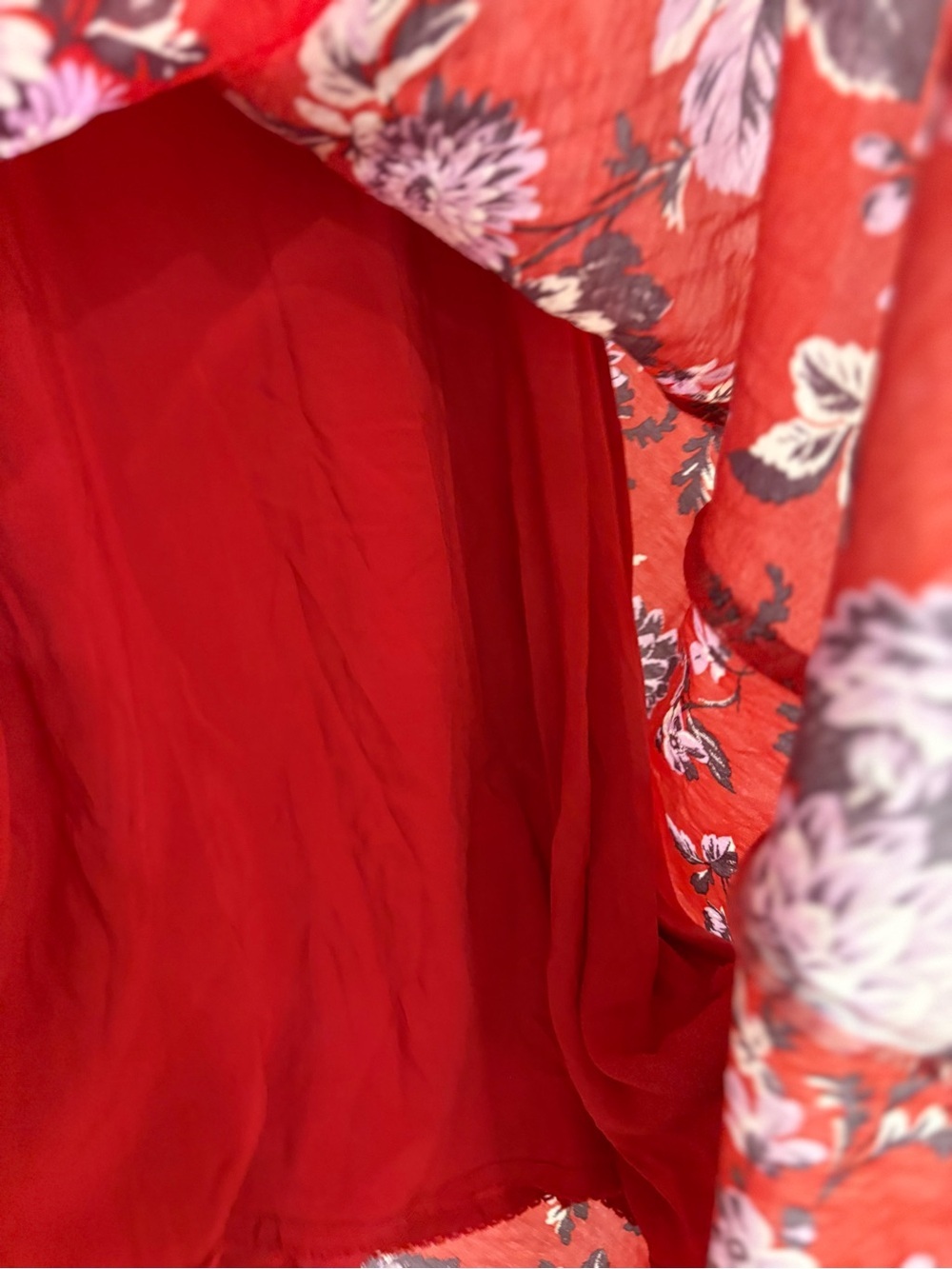NWT Maeve by Anthropologie Red Floral Dress Size 2 - Picture 6 of 10